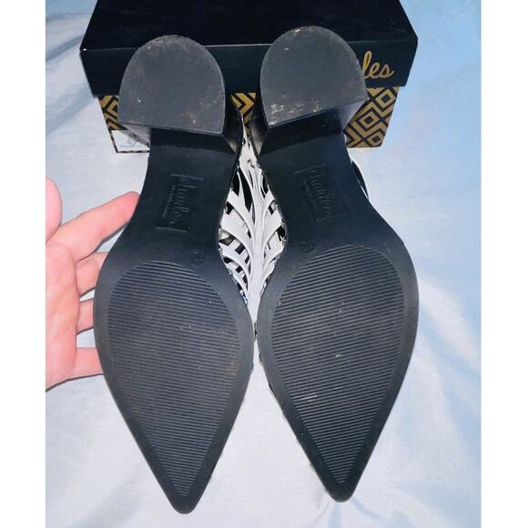 Charles By Charles David Diesel White Studded Heels - Women's Size 10 M - w/ Box - Picture 6 of 13